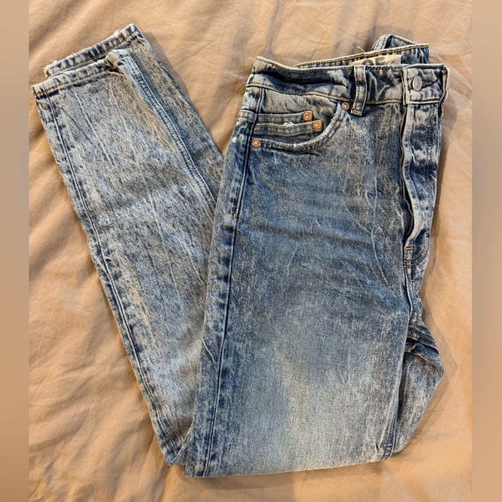 Free People We The Free Zuri Mom Ankle Jean Size 25 High Rise Button Fly